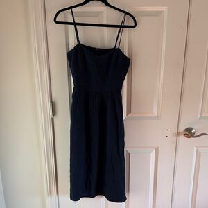 Reformation Navy Blue Spaghetti Strap Dress Size 4